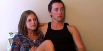 Vintage amateur couple invites oldman in trio