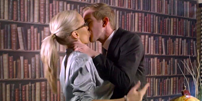 Danny D And Rebecca Moore In Blonde Milf Secretary Gets Her Cunt Slammed By A Thick Dick