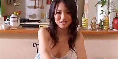 Fabulous Japanese slut Io Asuka in Best Kitchen JAV scene