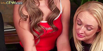 British Cfnm Dommes Jerk Off Subject In Erotic Group