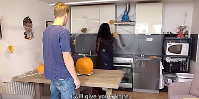 Busty Mature Woman In Black Does It With Her Own Horny Stepson