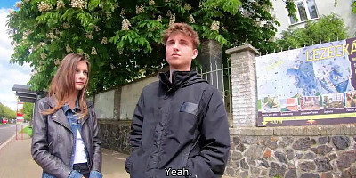 HUNT4K. Girl becomes slut because needs money for bus tickets