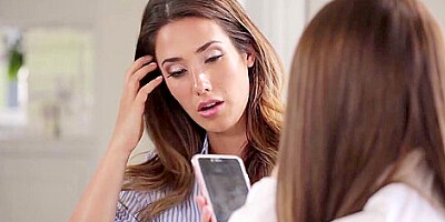 Eva Lovia Gives Scarlett Sage An Oral Exam