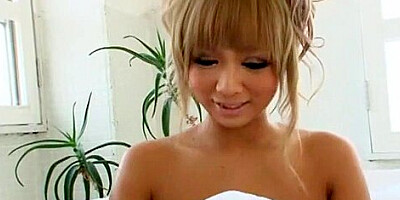Horny Japanese girl Riku Hinano in Best Shower JAV clip