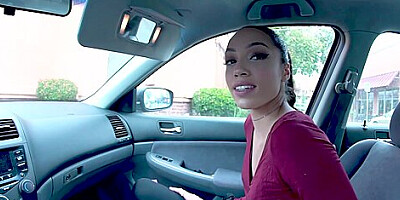 Ebony Babe Fucks Driver For Free Ride