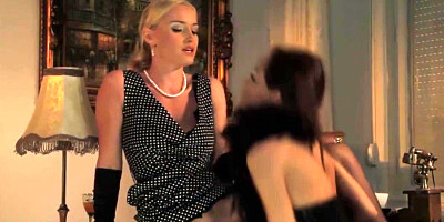Lesbian Spies In Stockings Have An Orgy