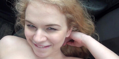 Hitchhiking eurobabe pounded in back of car