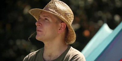 Tent owner impresses brunette and drills her in his magic tent