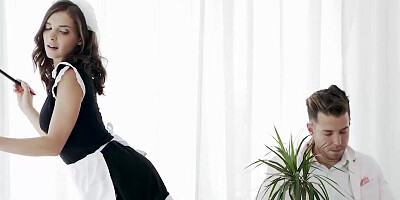 Maid in stockings is the great penis pleaser