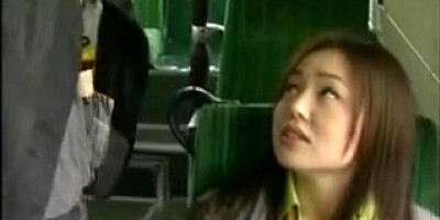 Japanese girl-on-girl bus hook-up censored