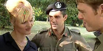 Lisa Crawford with two shafts