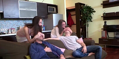 Teens surprise with a sex party