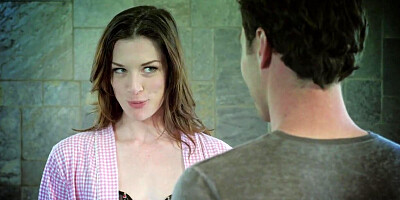 Attractive girl express her happiness by sex