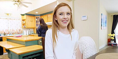 Redhead Teen 18+ Madi Collins Has Taboo Sex With Her Stepdad