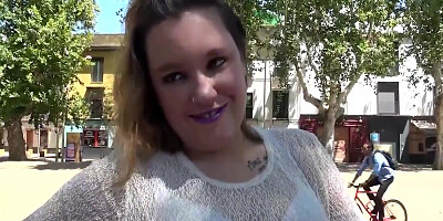 From Tv To Porn. Chubby Blondes Public Sex In A Building!!