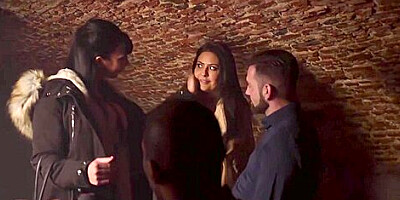 Wine Cellar Foursome With Valentina Ricci And Mariska X For