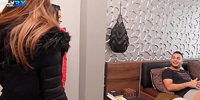 Amirah Adara Paired Up Shalina Devine And The Lucky Guy For A Quick Fuck - By