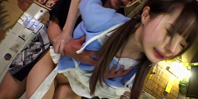 Idol Ichika Matsumoto Made To Fuck Old Guys Rammed Hard On A Table Gets Creampie In This Clip