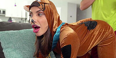 Scooby Doo Cosplay And Fuck So Teen 18+ Enjoyed Stepdads Dick