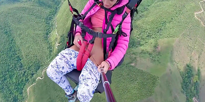 Wet Pussy Squirting In The Sky 2200m High In The Clouds While Paragliding 18 Min