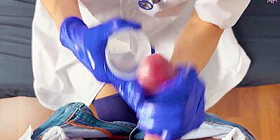 Pov Cfnm Handjob Only: Nurse With Surgical Gloves Is Helping A Hard To Cum Patient To Get A Sperm Sample For Analysis