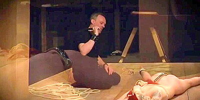 Submissive Redhead Slave Tied Up And Fucked Hard