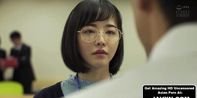 Nerdy Japanese Slut At The Office