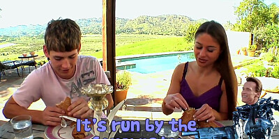 Cathy Heaven fucks with her new boyfriend dreaming about hot beach macho