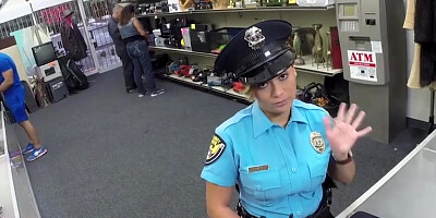 Attractive and seductive police woman gets hammered by Shawn