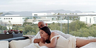 Christian Clay and Ariana Van X are banging on the balcony