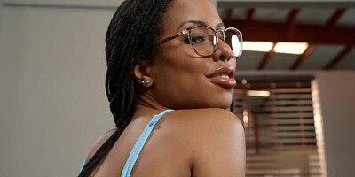 Guard finds a butt plug in the lawyer's ass and fucks her hard