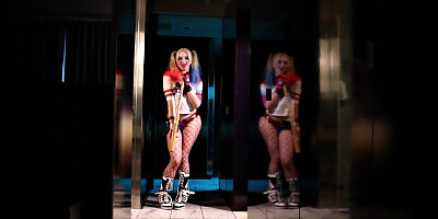 Harley Quinn Leya takes a fat black ripped-on in her ass