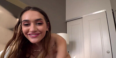 Sera Ryder is sucking big cock and then she rides it