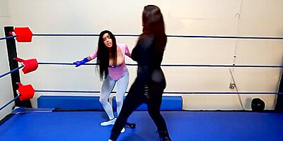 Superheroine Pink Avenger Defeated And Humiliated By Catwom