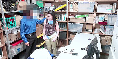 Shoplifting Teen 18+ Athena Rayne Has To Take Her Clothes Off