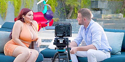 Busty Pornstar Natasha Nice Takes An Ass Pounding During An Interview - Teaser Video