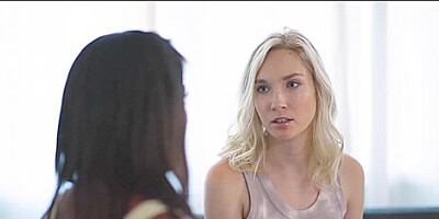 Daya Knight And Claire Roos In Claires Parent Surprises Her And Joins For Dinner Unannounced