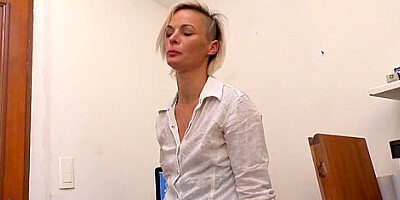 The Small Titted Teacher In Stockings