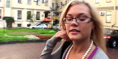 Ivanka in blonde posing provocatively in a home made video