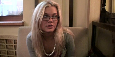 Ivanka in blonde posing provocatively in a home made video