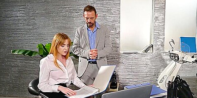Scarlett Jones - Stressed Ceo Relaxes During Office Sex - Teaser Video