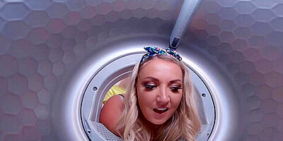 Krystal Swift And Sam Bourne In Blonde Plumper Gets Fucked In The Laundry Room