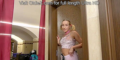Old Dad - Old And Young Threesome With Old Stepdad And Two Stepsisters (+18)