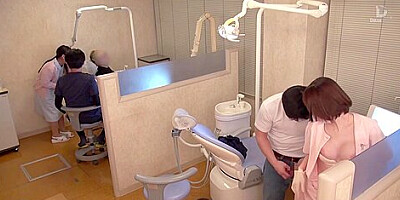 JAV star Eimi Fukada real Japanese dentist office risky sex