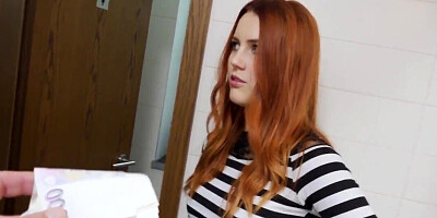 Redhead moans when pickup artist nails her behind hubby
