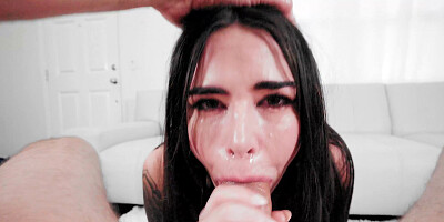 Submissive chick is going to get fucked orally brutally