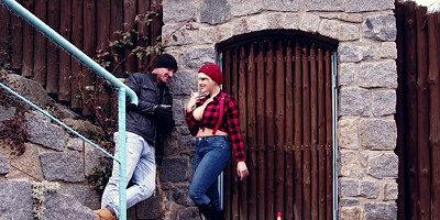 Lumberjack MILF is going to jack his dick and fuck too