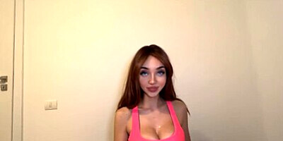 Can I Train with your BIG Dick? Sports Bra Titfuck no Hands Cum