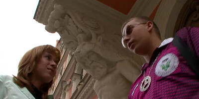 Eastern European couple are having rough sex on the sofa