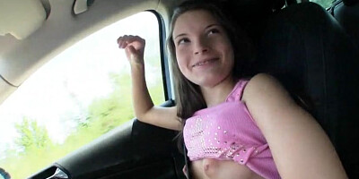 Tight teen Anita B flashing and fucking